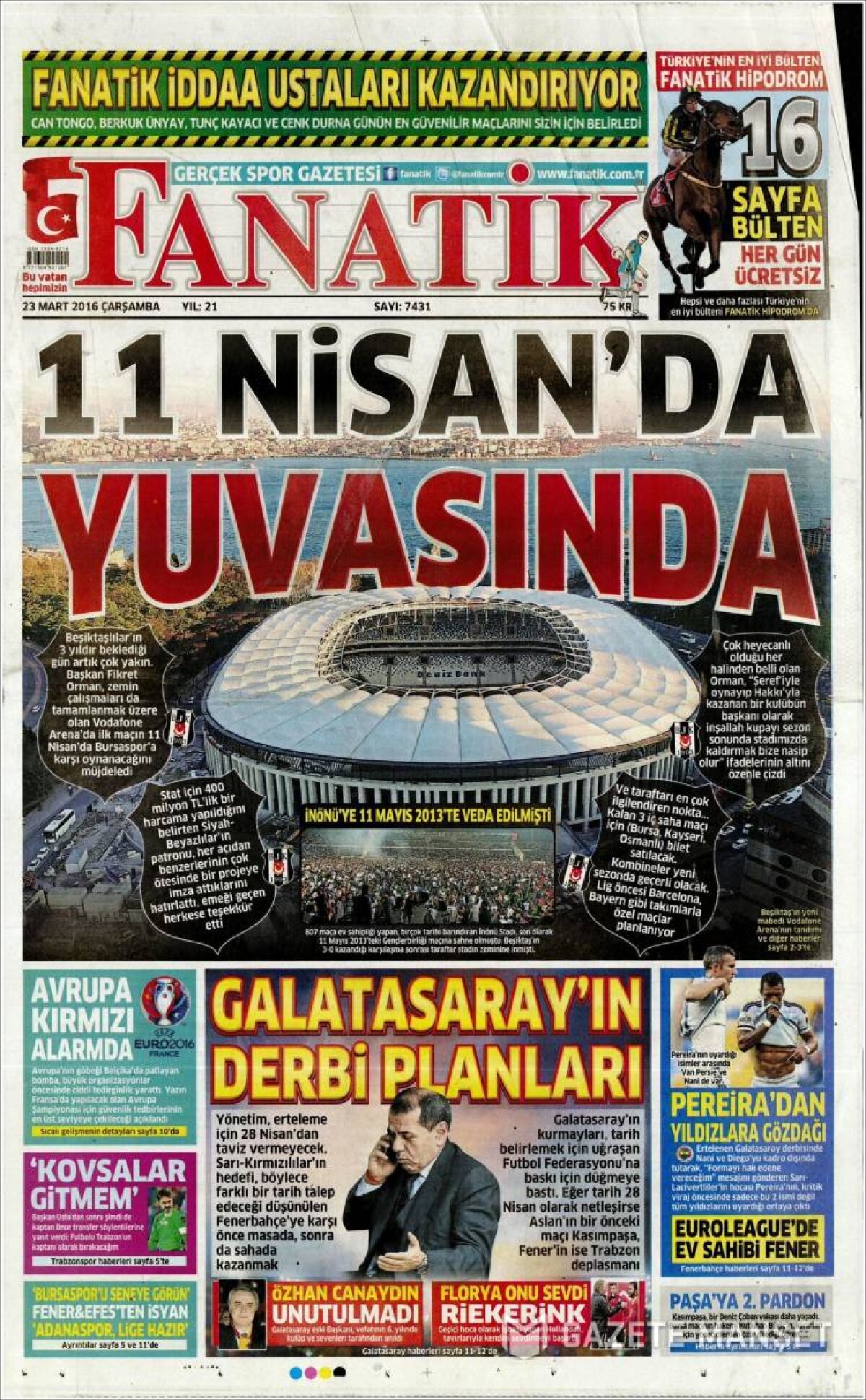 Ce scriu azi ziarele de sport din lume (23 martie 2016)