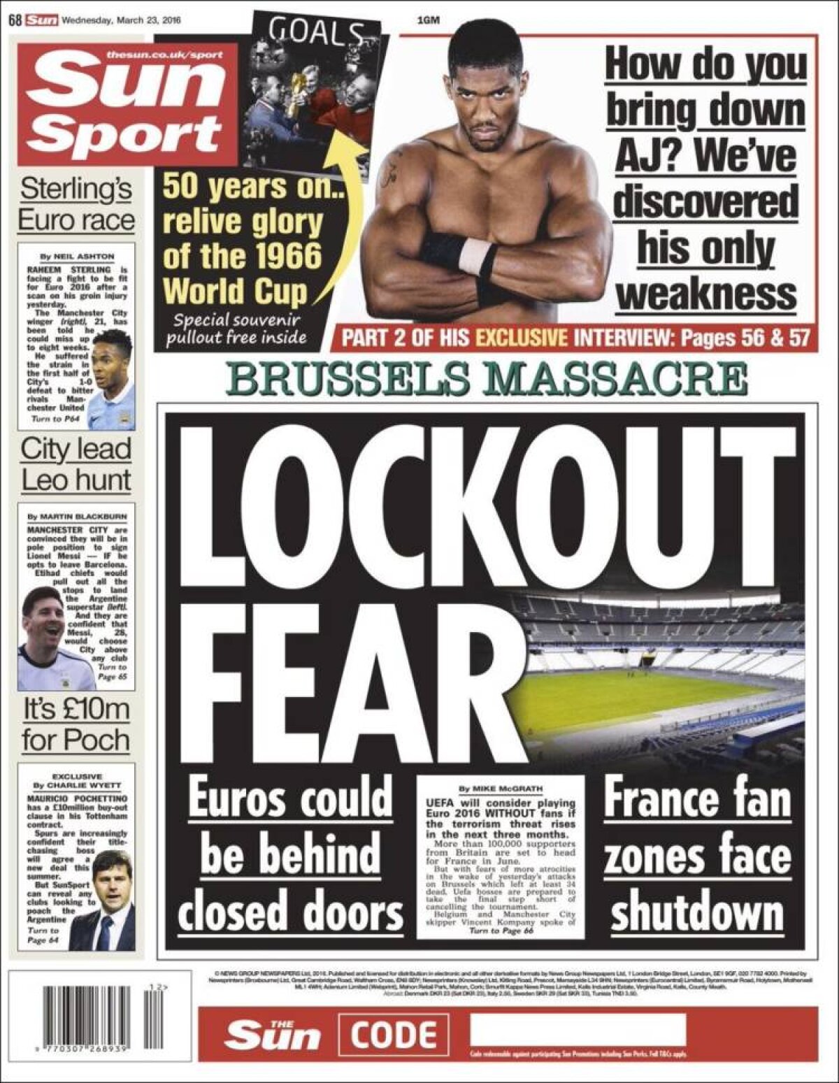 Ce scriu azi ziarele de sport din lume (23 martie 2016)