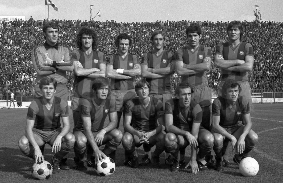 SUPERFOTO Imagini de colecție cu Johan Cruyff pe stadionul Ghencea, la singurul său meci în România » A jucat împotriva Stelei