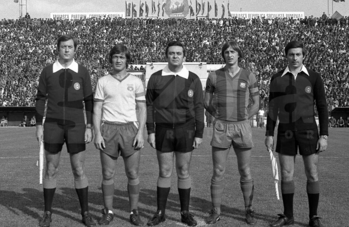 SUPERFOTO Imagini de colecție cu Johan Cruyff pe stadionul Ghencea, la singurul său meci în România » A jucat împotriva Stelei