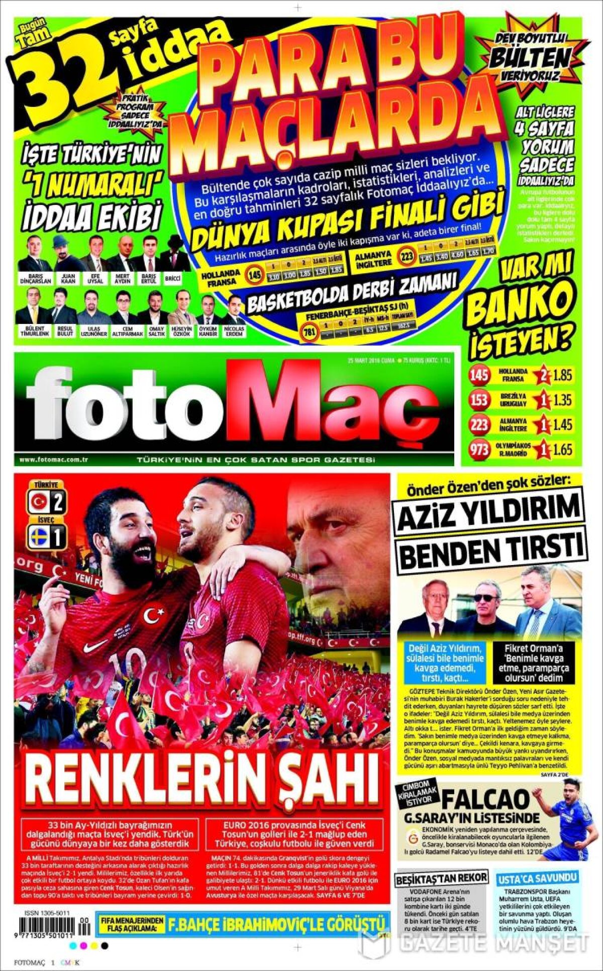 Ce scriu azi ziarele de sport din lume (25 martie 2016)