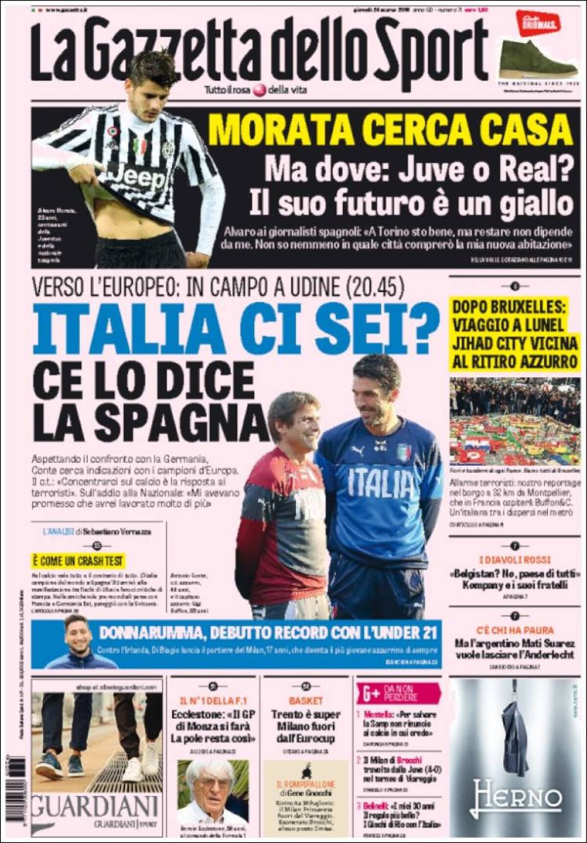 Ce scriu azi ziarele de sport din lume (25 martie 2016)