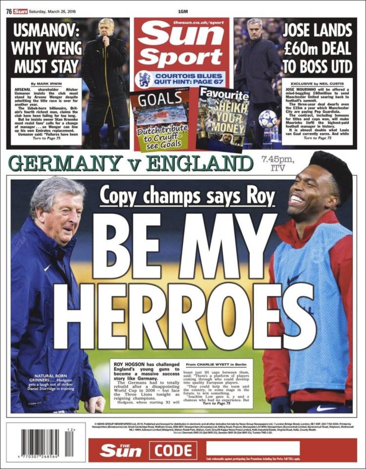 Ce scriu azi ziarele de sport din lume (26 martie 2016)