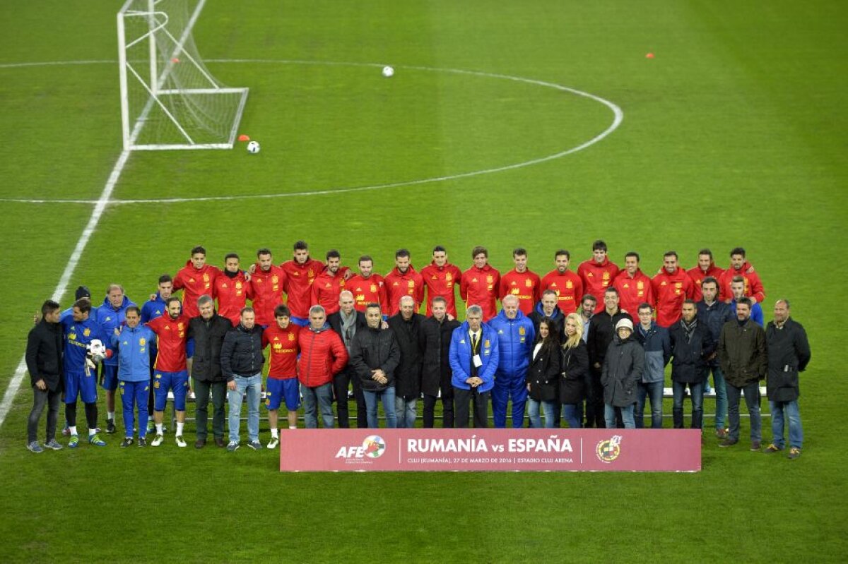 GALERIE FOTO Naționala Spaniei s-a antrenat în premieră pe Cluj Arena » Doi jucători au vorbit despre România: "Nu aveți vedete"