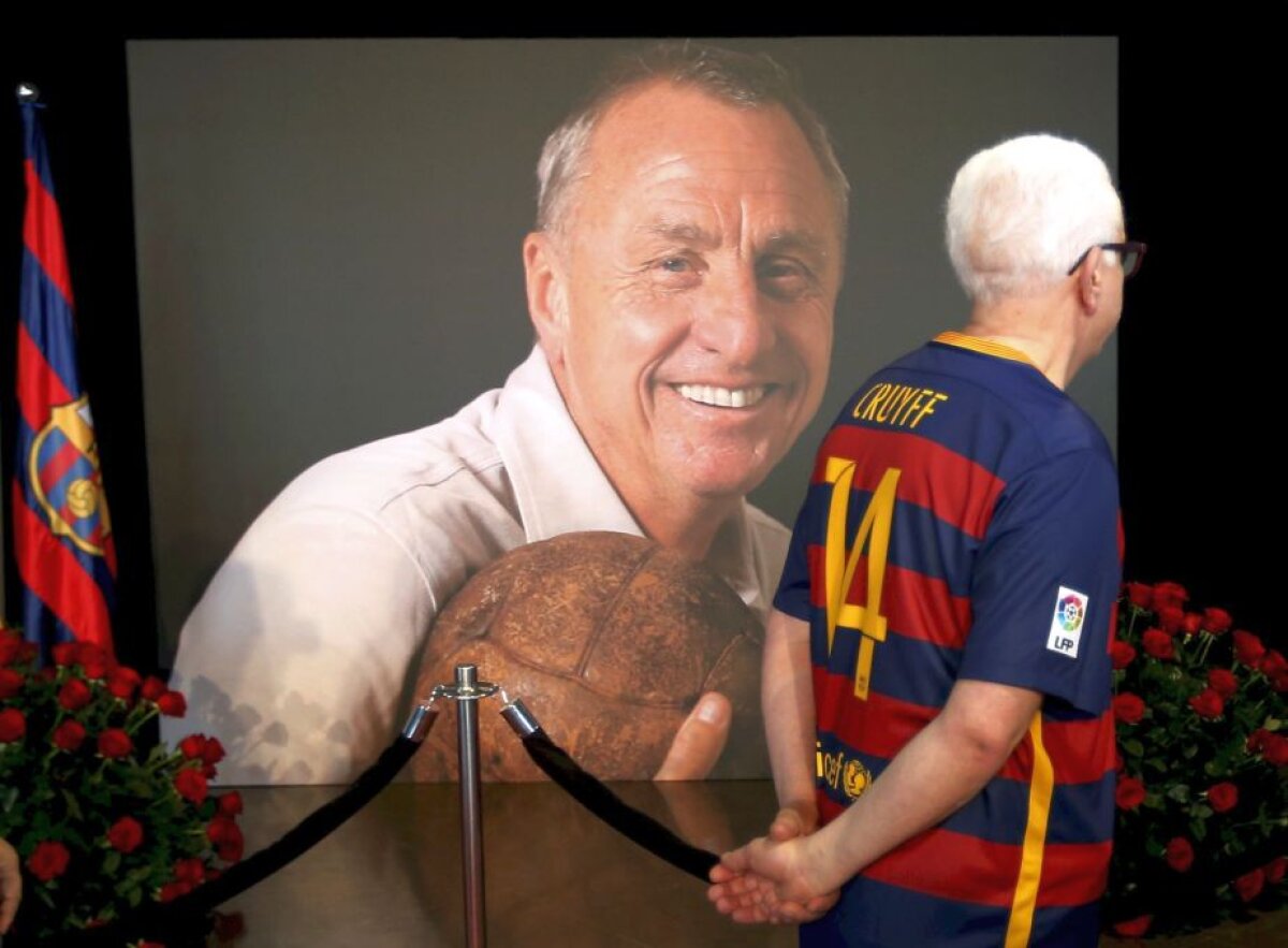 FOTO Gâlcă a fost la memorialul pentru Cruyff: "Ne vom aminti mereu de el"