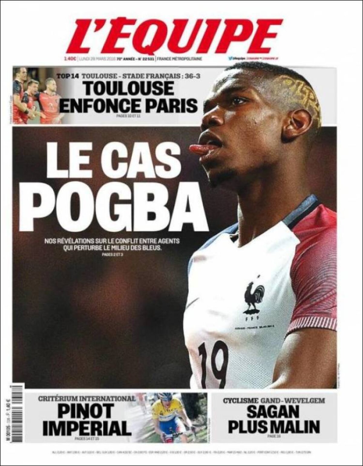 Ce scriu azi ziarele de sport din lume (28 martie 2016)