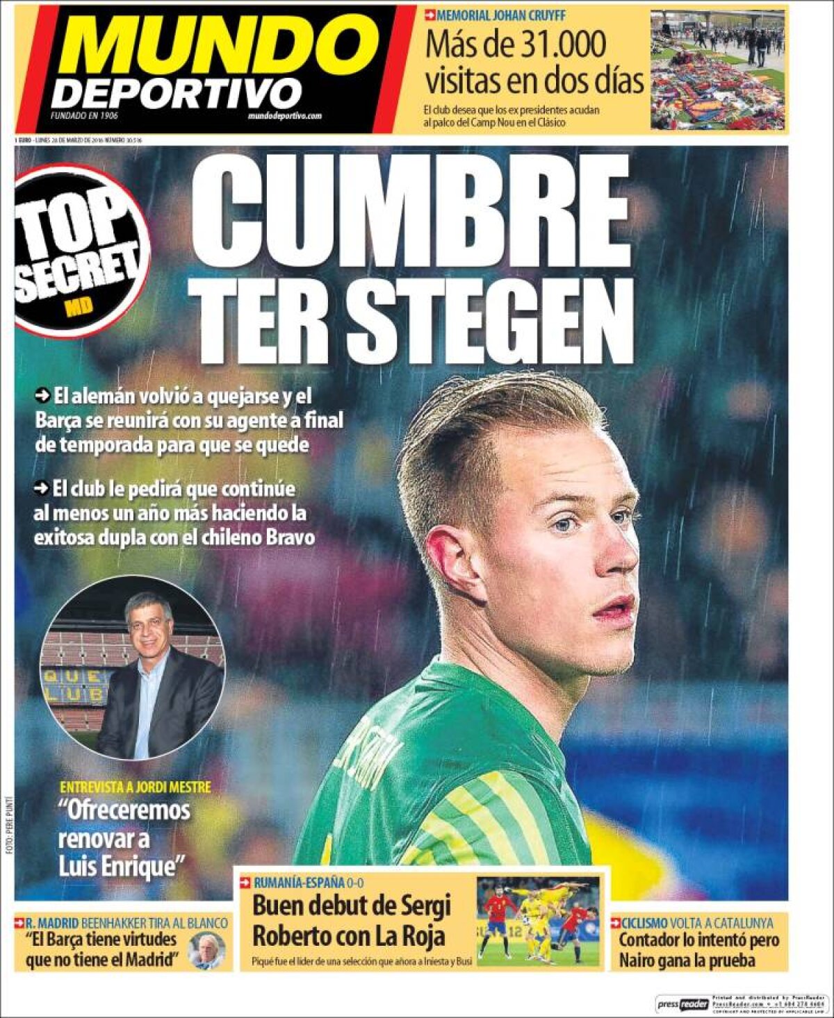 Ce scriu azi ziarele de sport din lume (28 martie 2016)