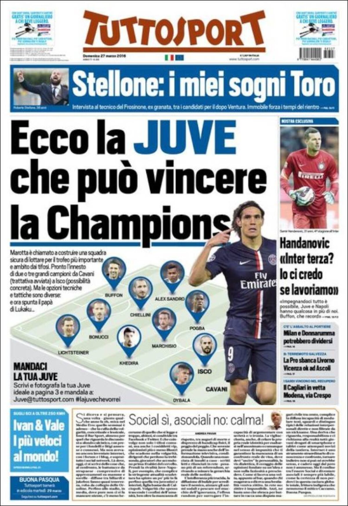 Ce scriu azi ziarele de sport din lume (28 martie 2016)