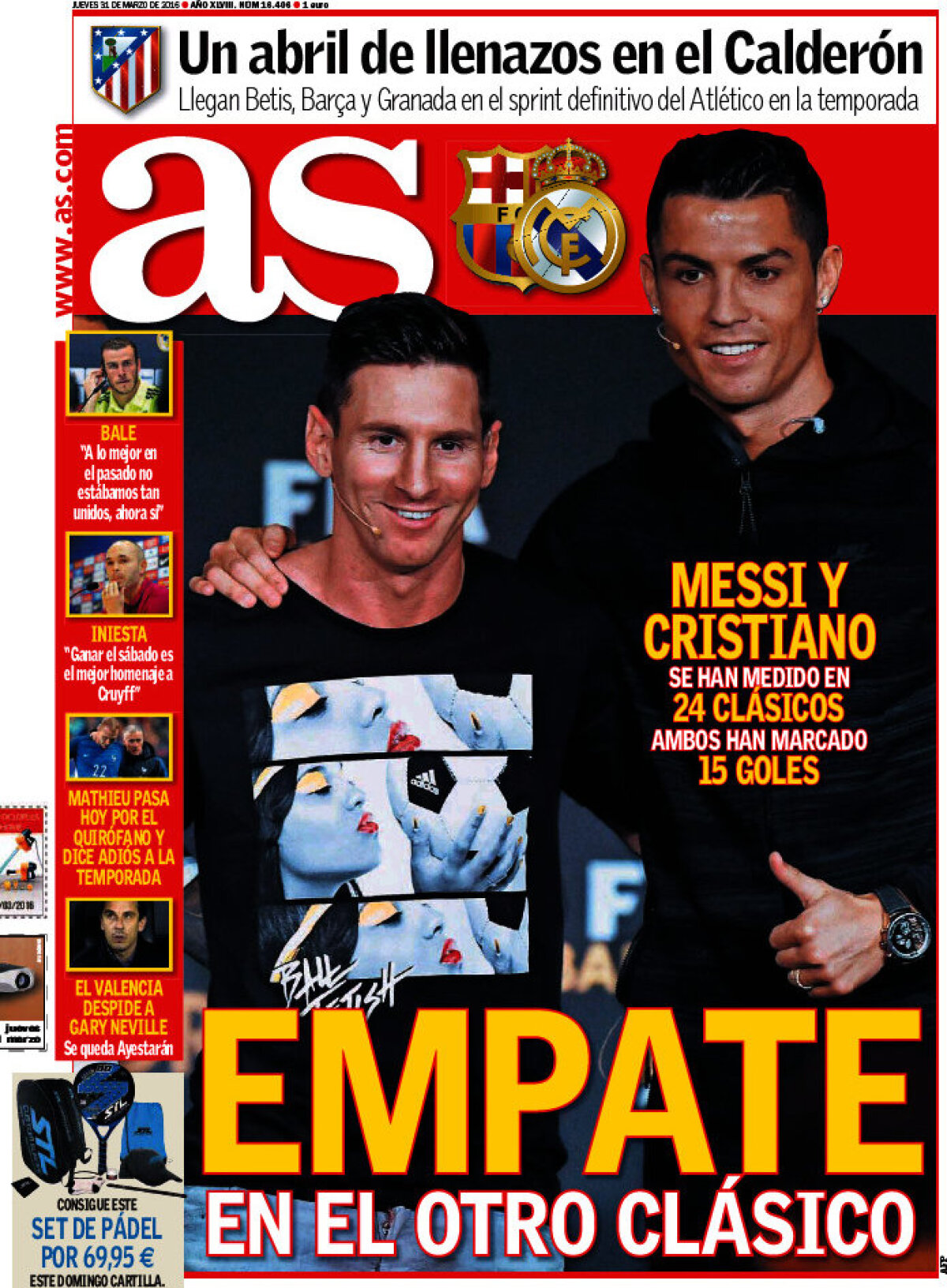 Ce scriu azi ziarele de sport din lume (31 martie 2016)