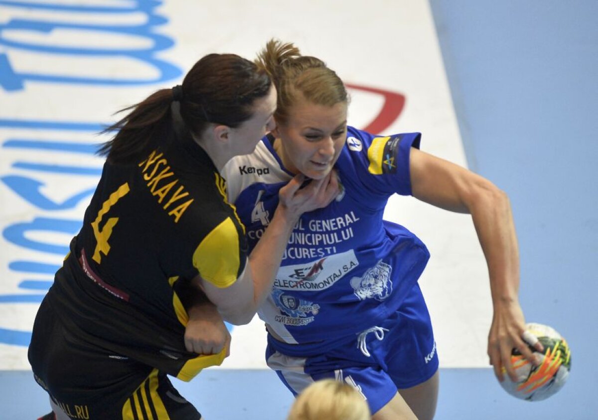 FOTO Dramatism în sferturile Ligii Campionilor la handbal » CSM București - Rostov Don 26-25