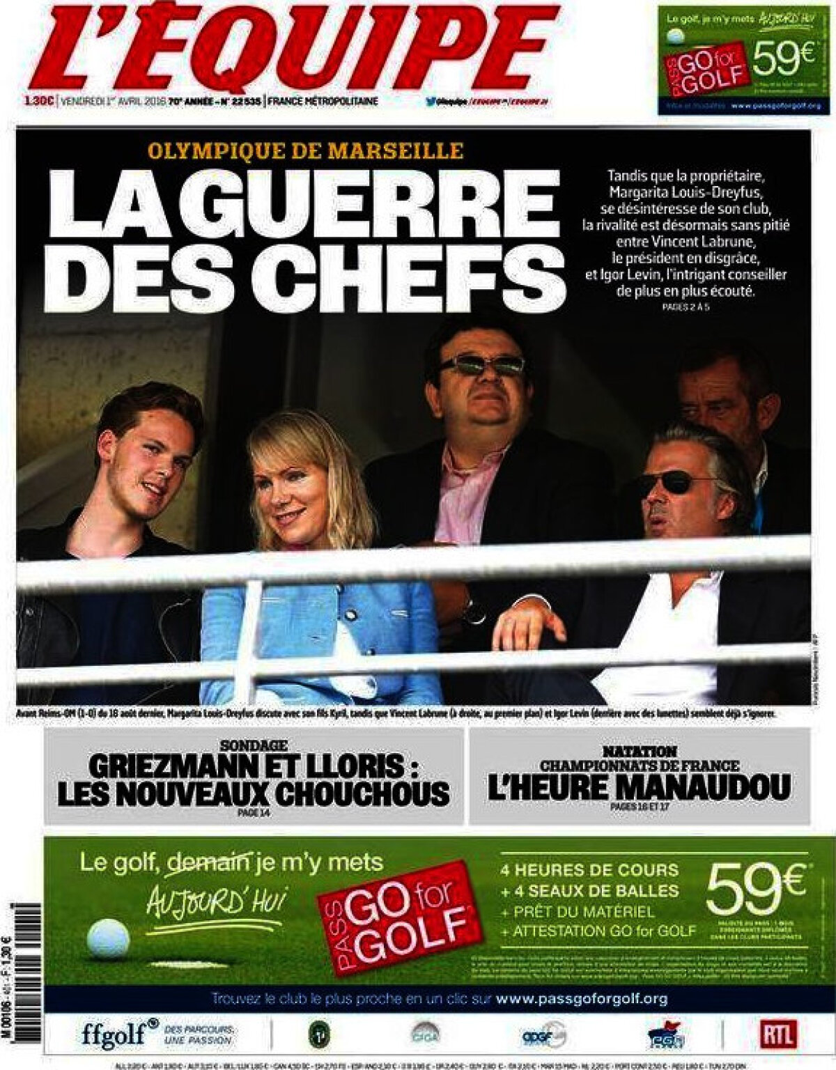 Ce scriu azi ziarele de sport din lume (1 aprilie 2016)