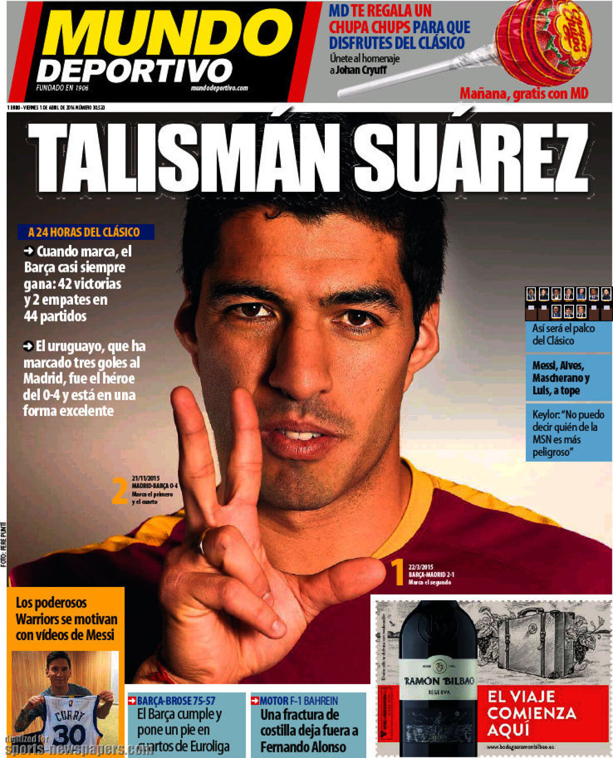 Ce scriu azi ziarele de sport din lume (1 aprilie 2016)