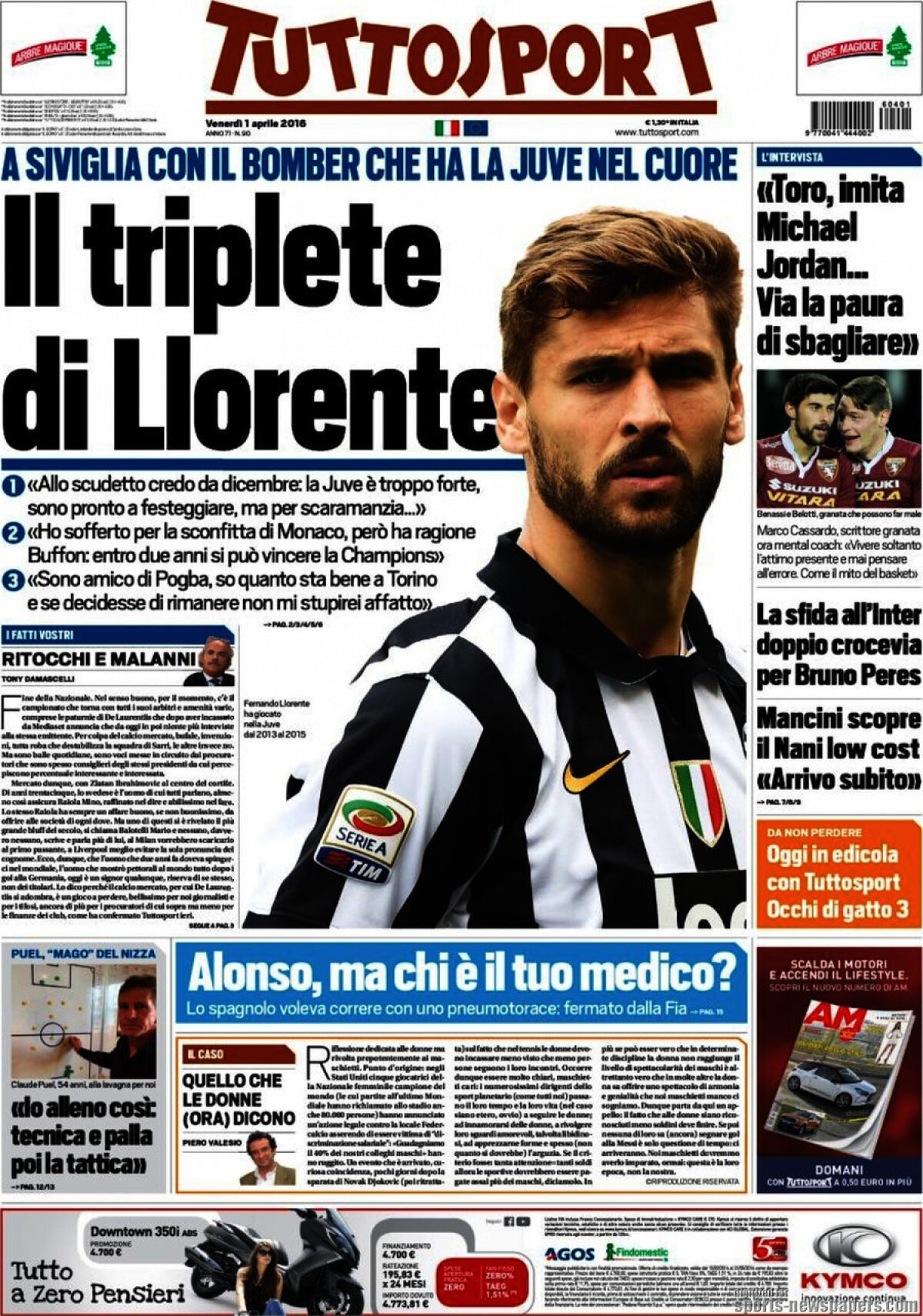 Ce scriu azi ziarele de sport din lume (1 aprilie 2016)