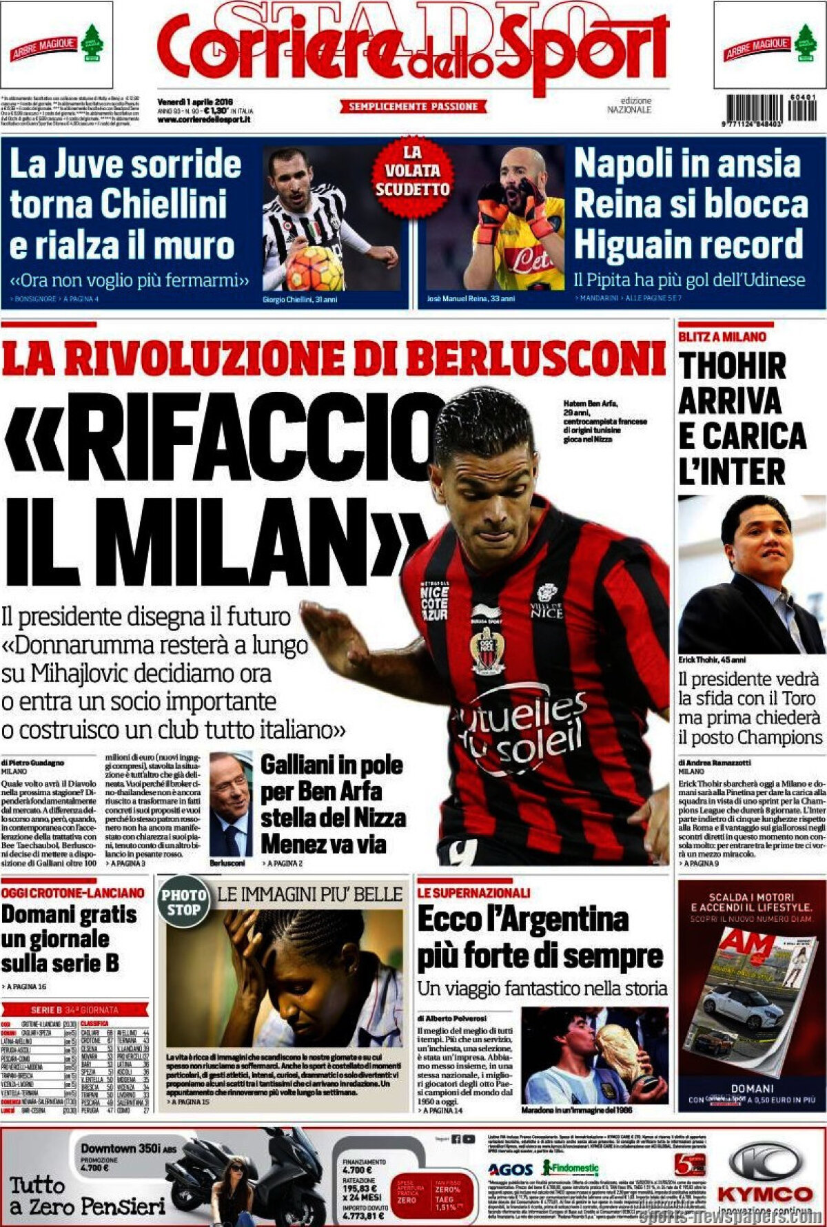 Ce scriu azi ziarele de sport din lume (1 aprilie 2016)