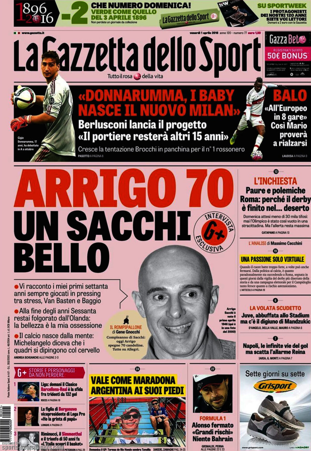 Ce scriu azi ziarele de sport din lume (1 aprilie 2016)