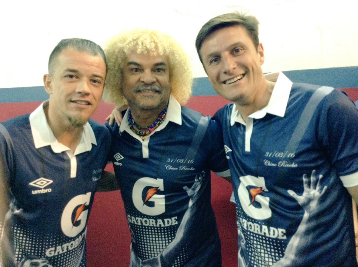 VIDEO și FOTO » Îi mai recunoașteți? :) Toldo, Valderrama și Riquelme au mers la meciul de retragere al lui Recoba