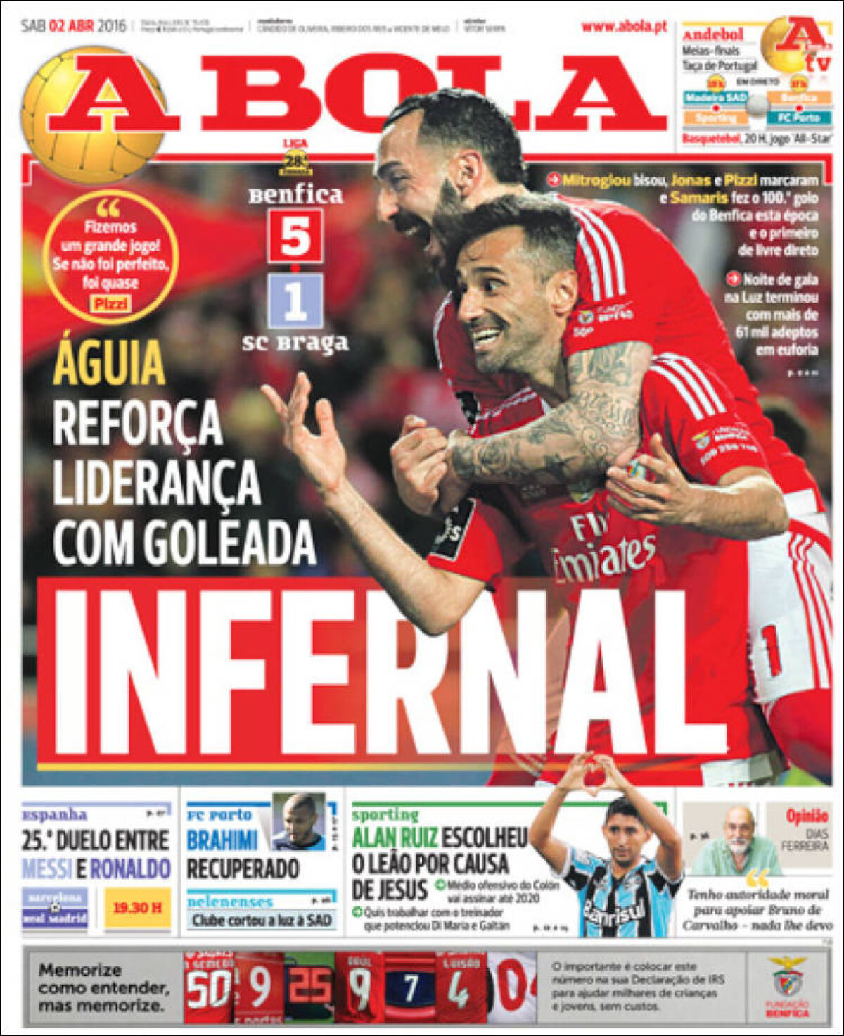 Ce scriu azi ziarele de sport din lume (2 aprilie 2016)