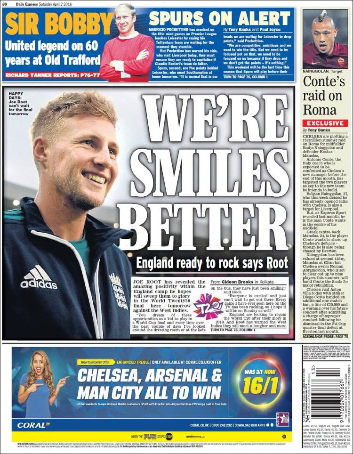 Ce scriu azi ziarele de sport din lume (2 aprilie 2016)