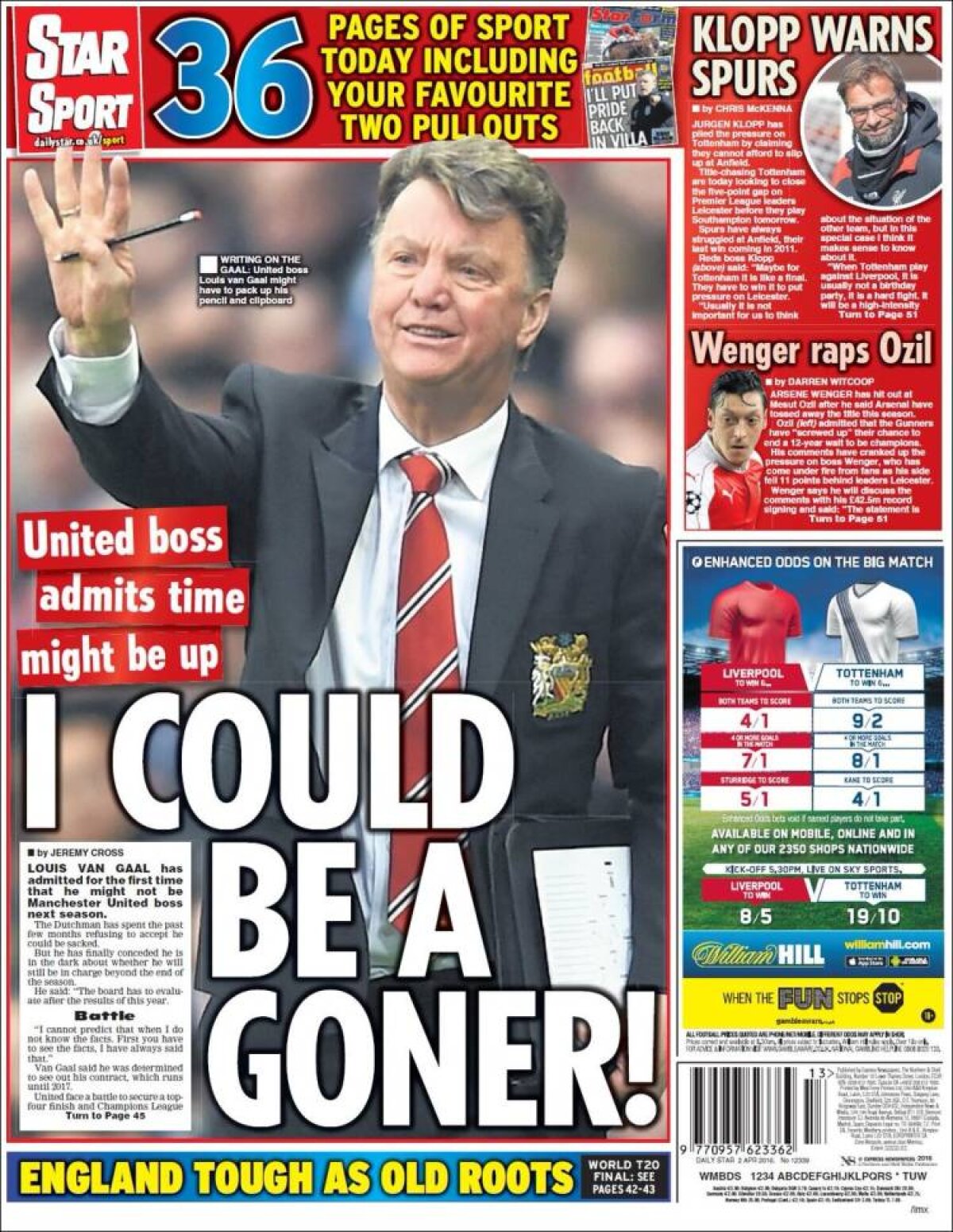 Ce scriu azi ziarele de sport din lume (2 aprilie 2016)