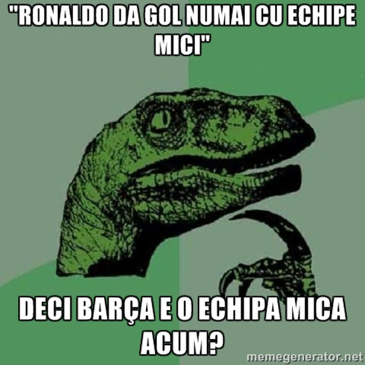 FOTO Cele mai tari meme-uri după El Clasico! Dansul lui Ronaldo, dispariția lui Messi și cum putea face diferența Andrei Ivan :D
