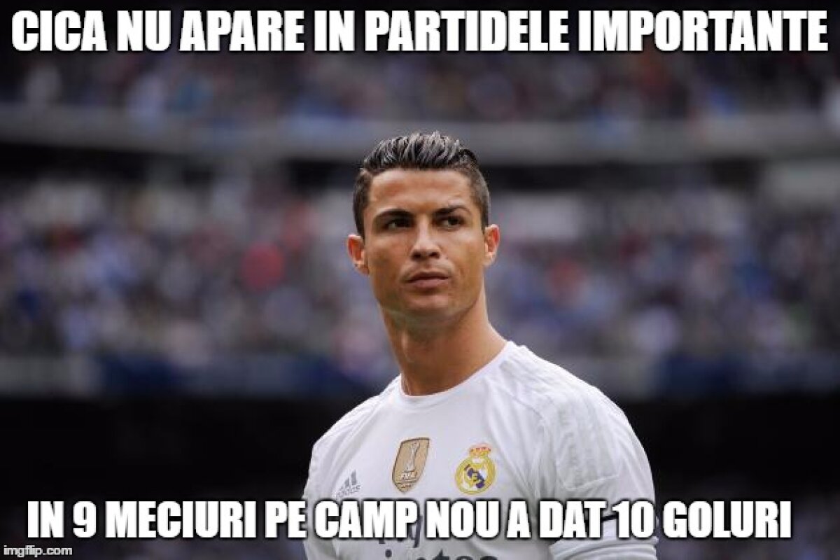 FOTO Cele mai tari meme-uri după El Clasico! Dansul lui Ronaldo, dispariția lui Messi și cum putea face diferența Andrei Ivan :D