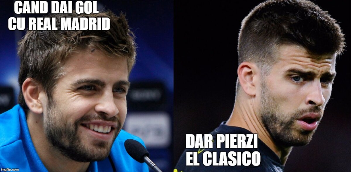 FOTO Cele mai tari meme-uri după El Clasico! Dansul lui Ronaldo, dispariția lui Messi și cum putea face diferența Andrei Ivan :D