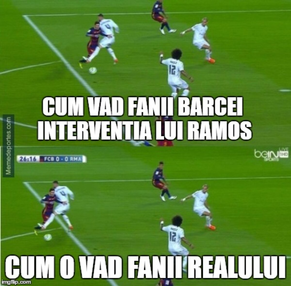 FOTO Cele mai tari meme-uri după El Clasico! Dansul lui Ronaldo, dispariția lui Messi și cum putea face diferența Andrei Ivan :D