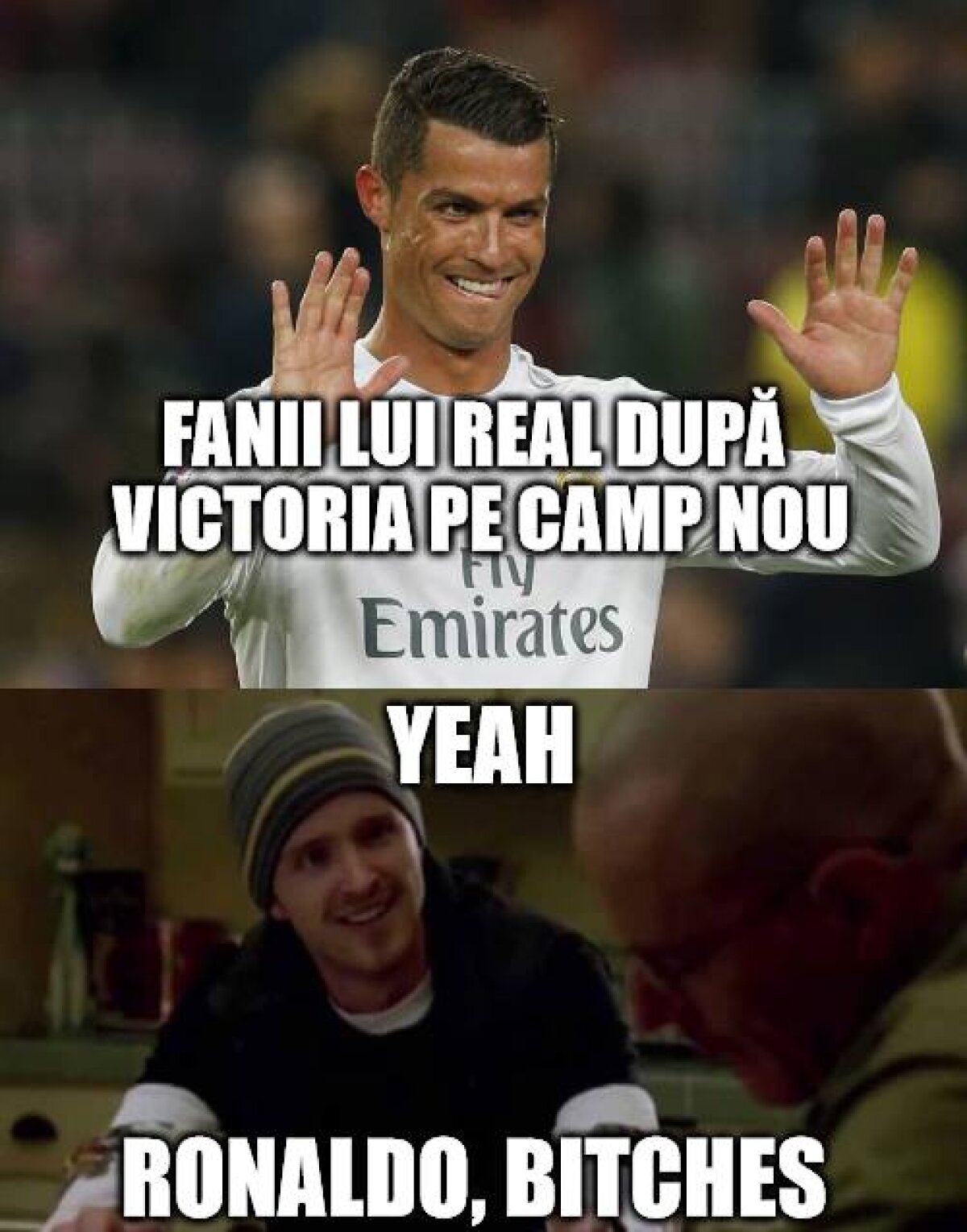 FOTO Cele mai tari meme-uri după El Clasico! Dansul lui Ronaldo, dispariția lui Messi și cum putea face diferența Andrei Ivan :D