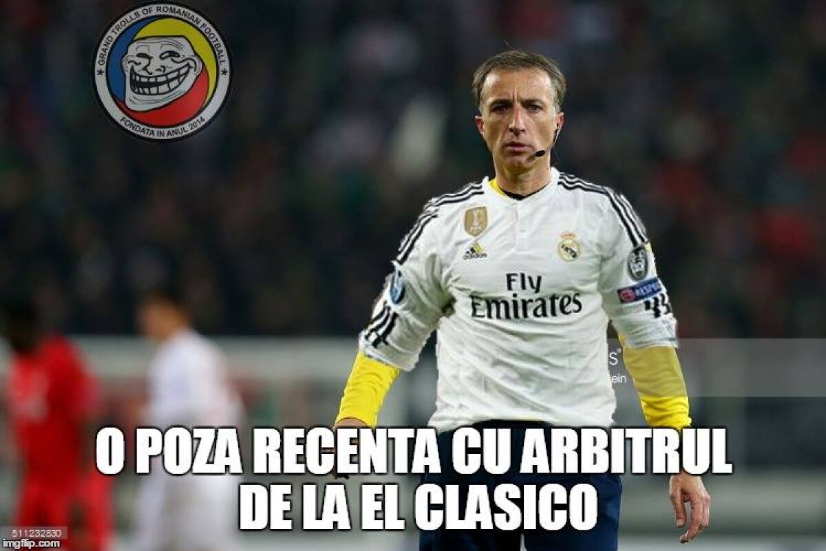 FOTO Cele mai tari meme-uri după El Clasico! Dansul lui Ronaldo, dispariția lui Messi și cum putea face diferența Andrei Ivan :D