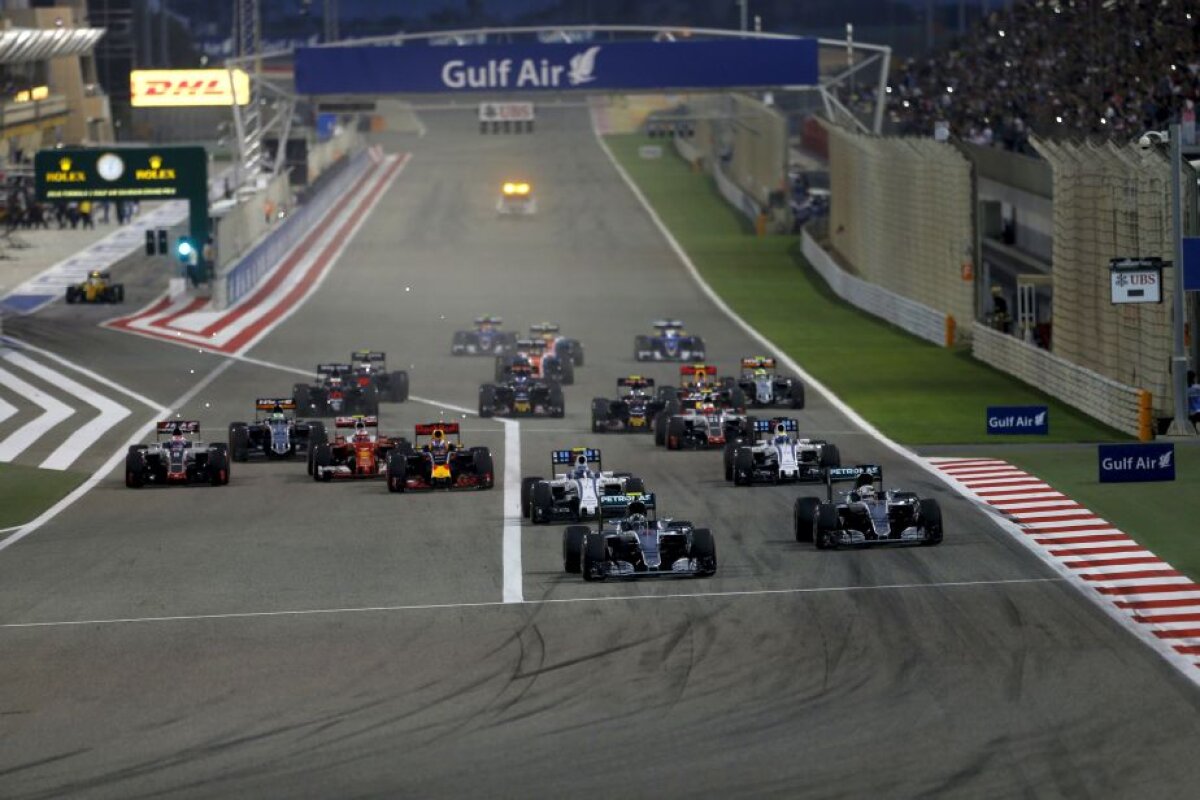 FOTO Nico Rosberg se impune în Bahrain! » Vettel și Hamilton au avut de suferit după un start nebun