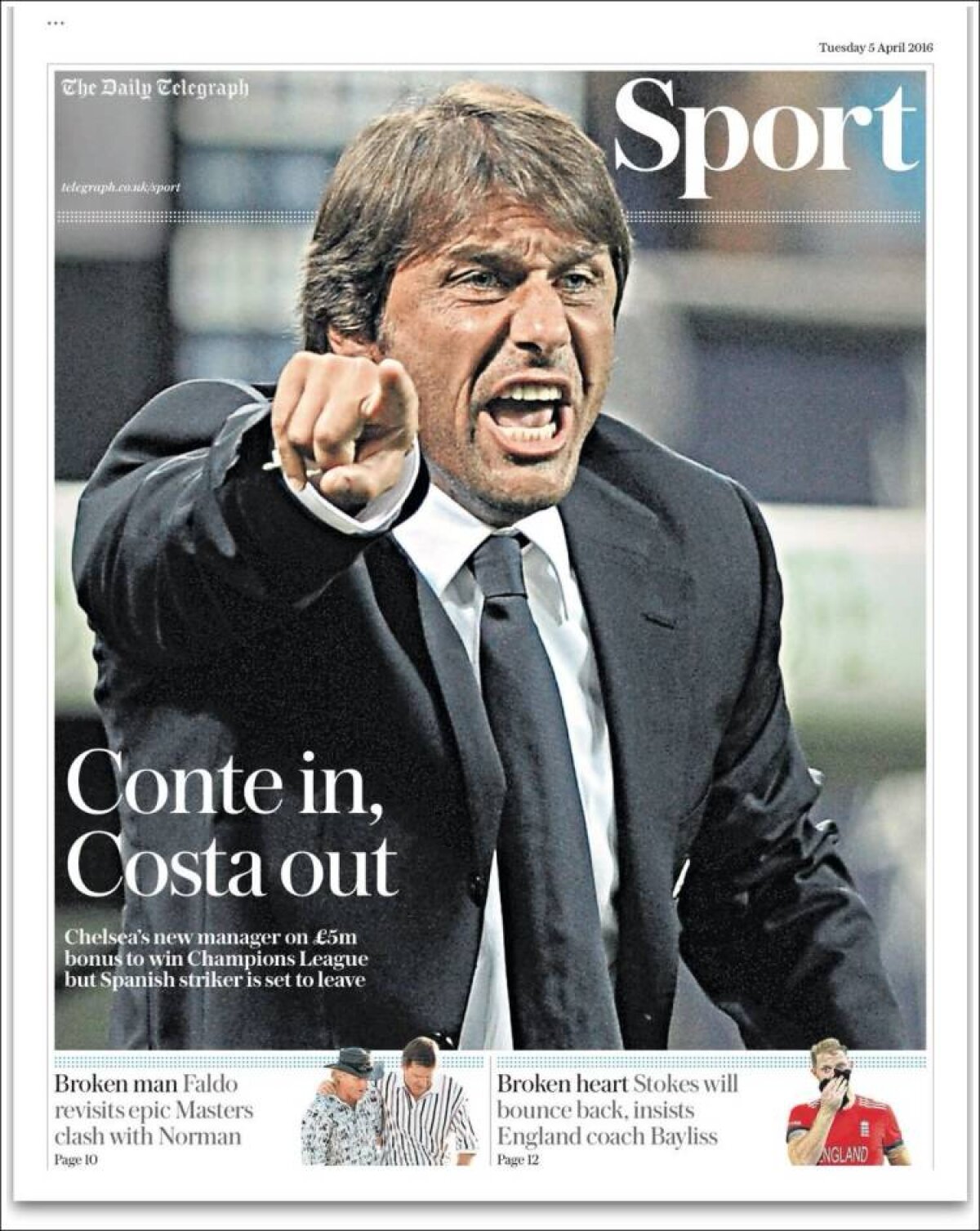 Ce scriu azi ziarele de sport din lume (5 aprilie 2016)