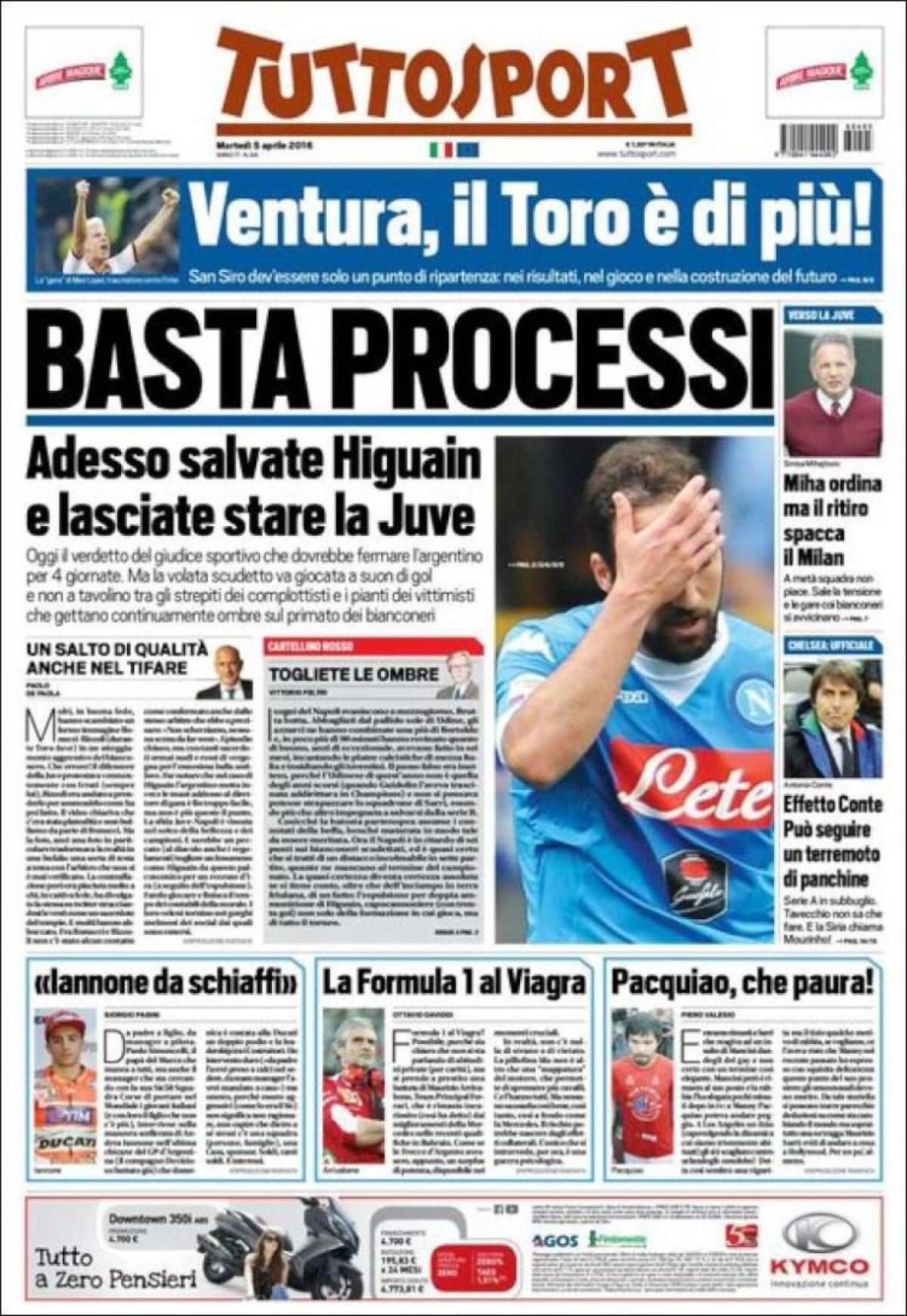 Ce scriu azi ziarele de sport din lume (5 aprilie 2016)