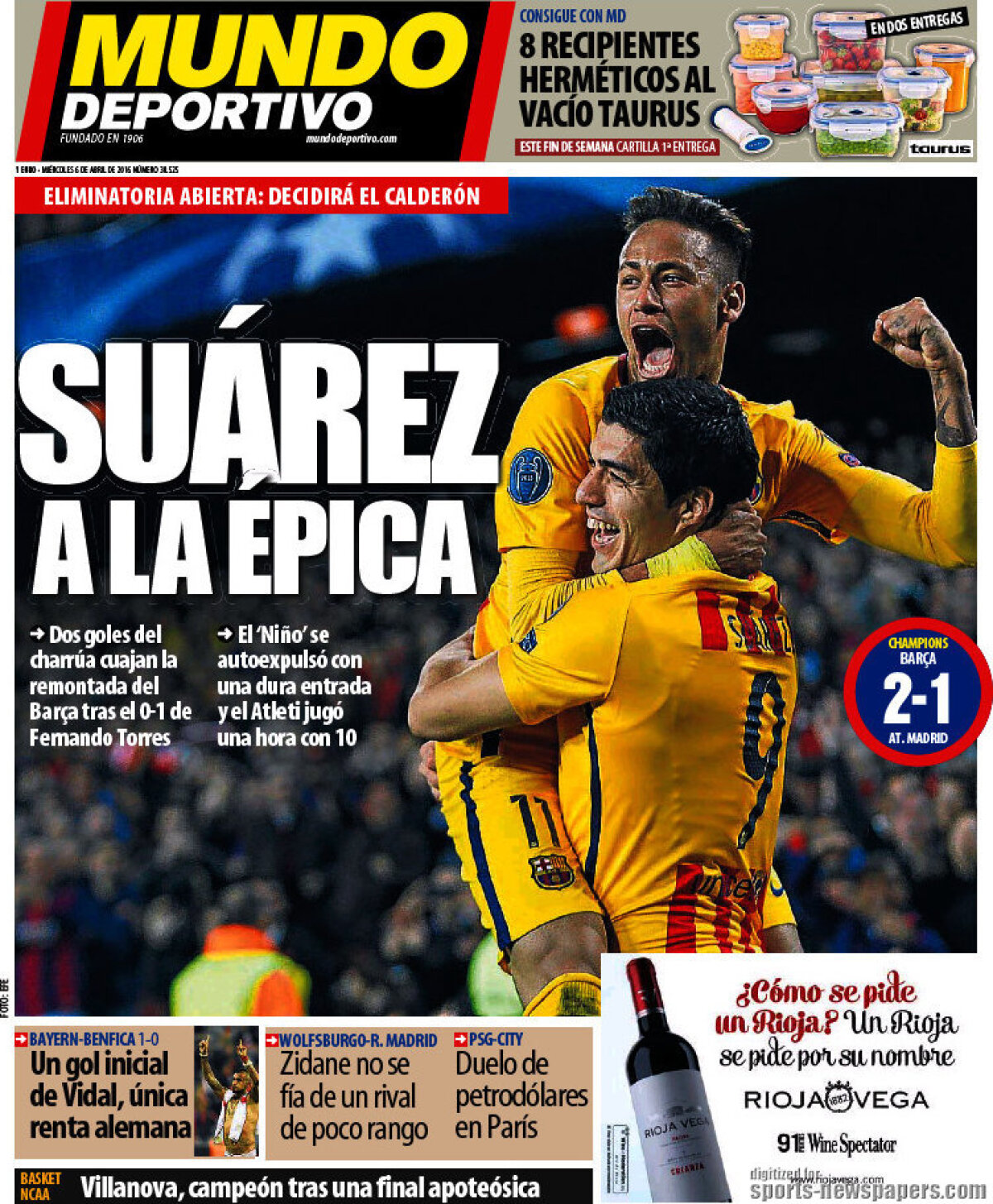 Ce scriu azi ziarele de sport din lume (6 aprilie 2016)