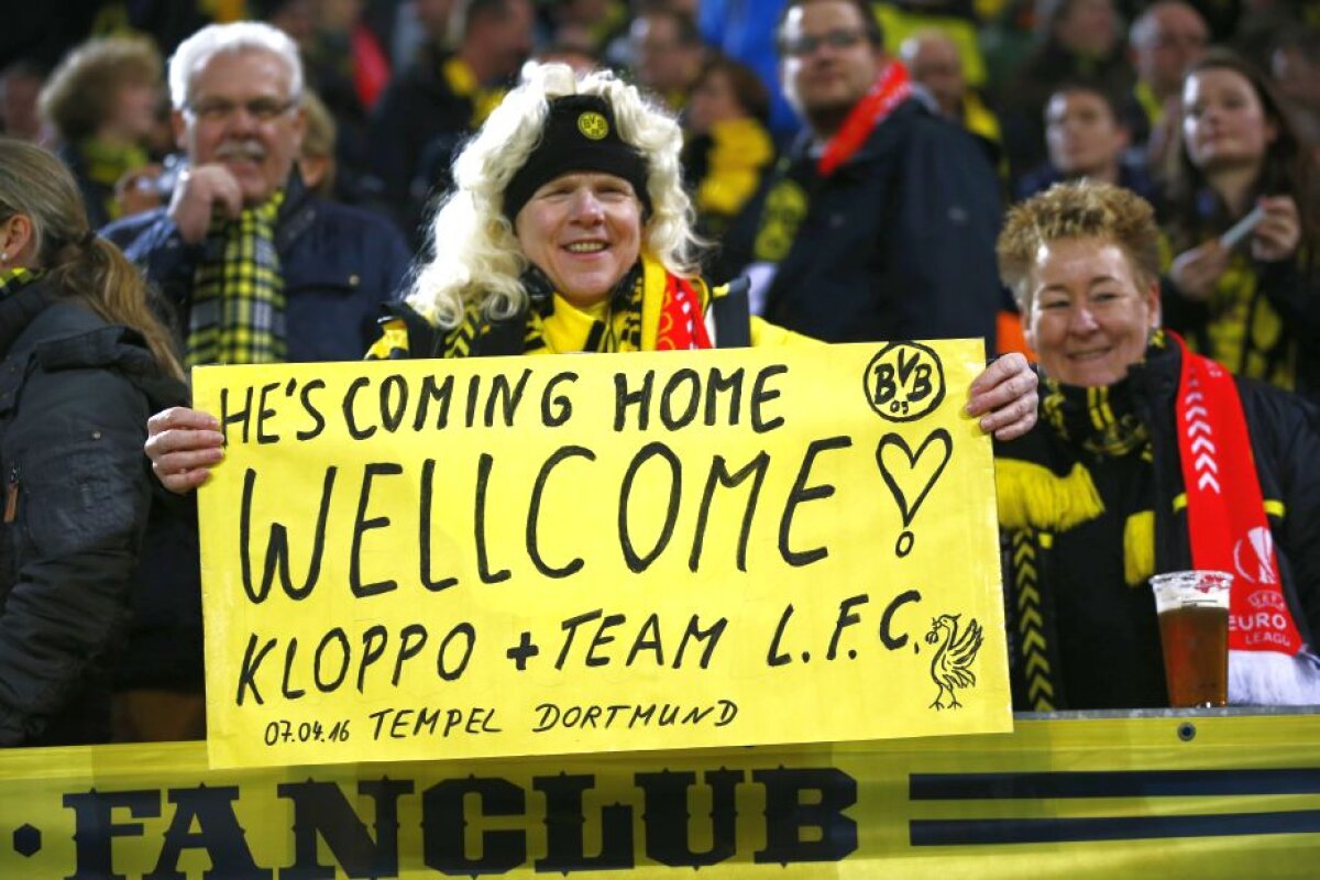 VIDEO+FOTO Momente emoționante la revenirea lui Klopp la Dortmund » Cum a fost primit de suporterii Borussiei