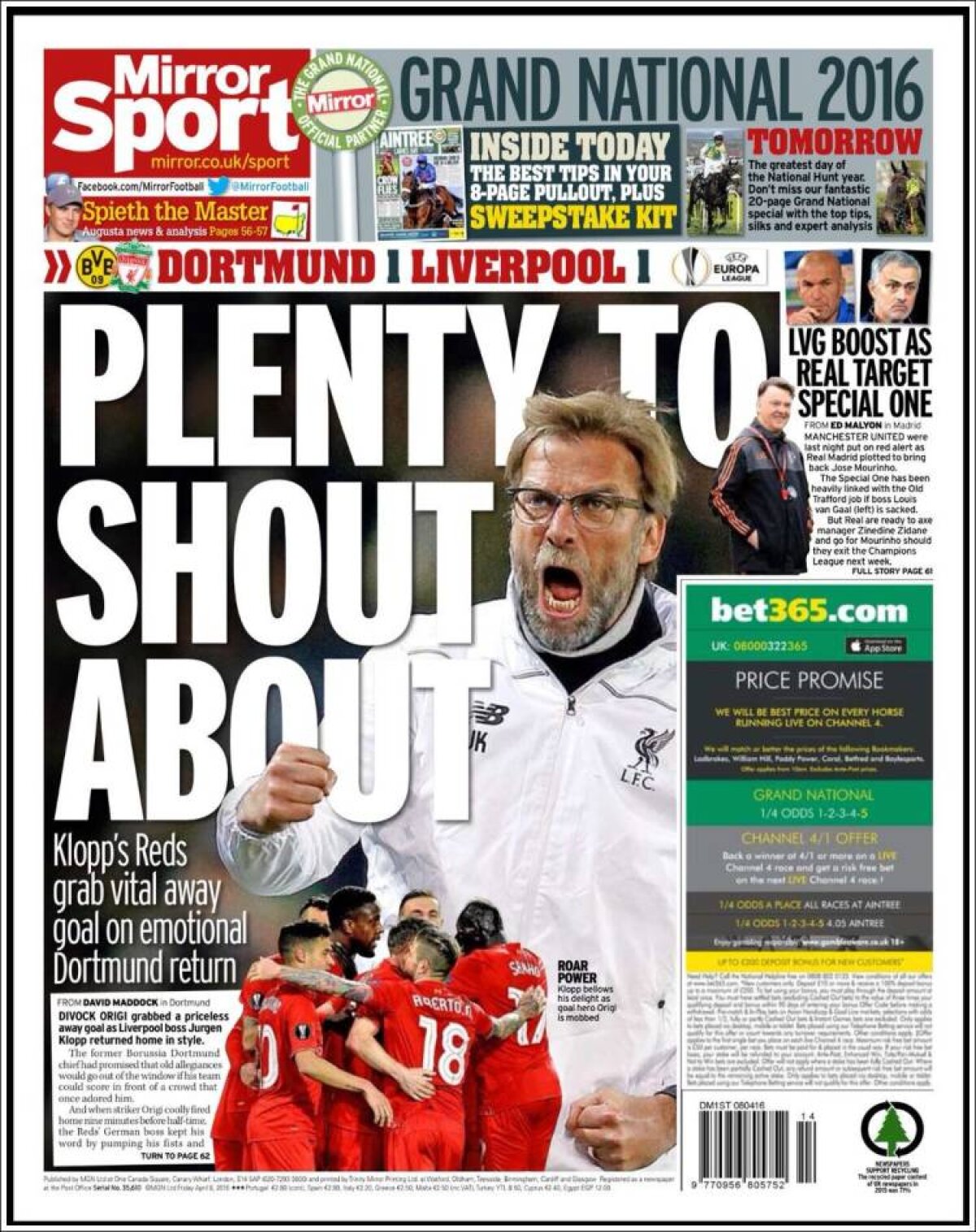 Ce scriu azi ziarele de sport din lume (8 aprilie 2016)