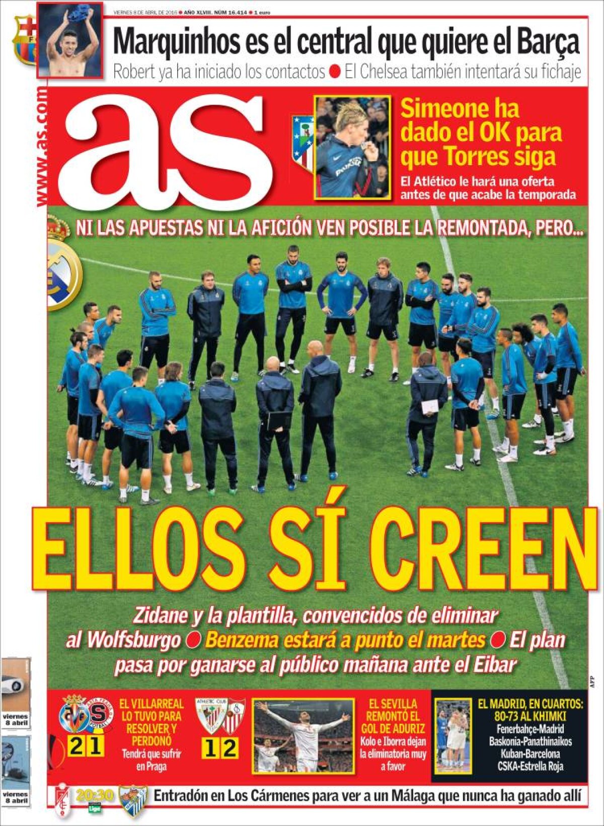 Ce scriu azi ziarele de sport din lume (8 aprilie 2016)