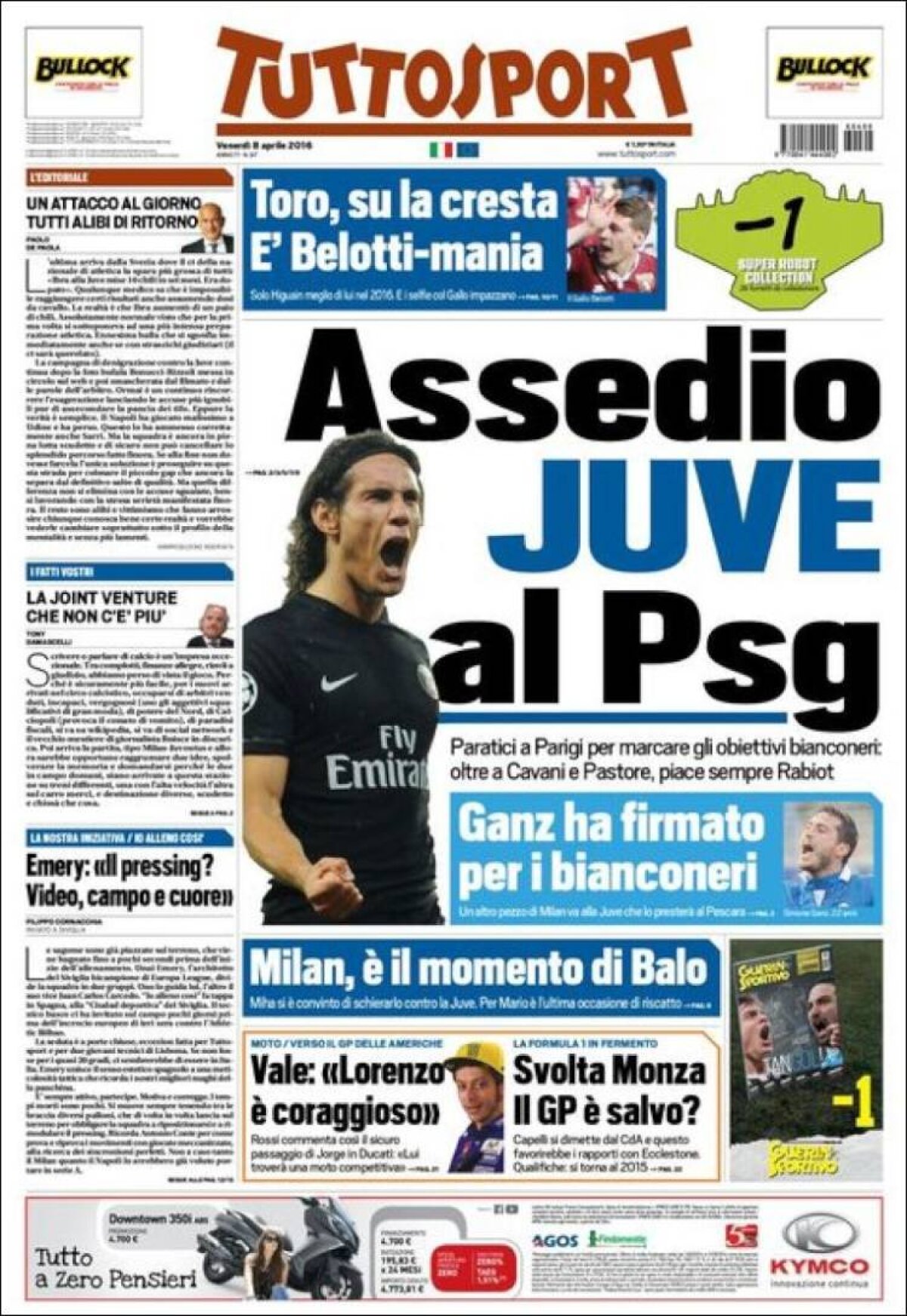 Ce scriu azi ziarele de sport din lume (8 aprilie 2016)