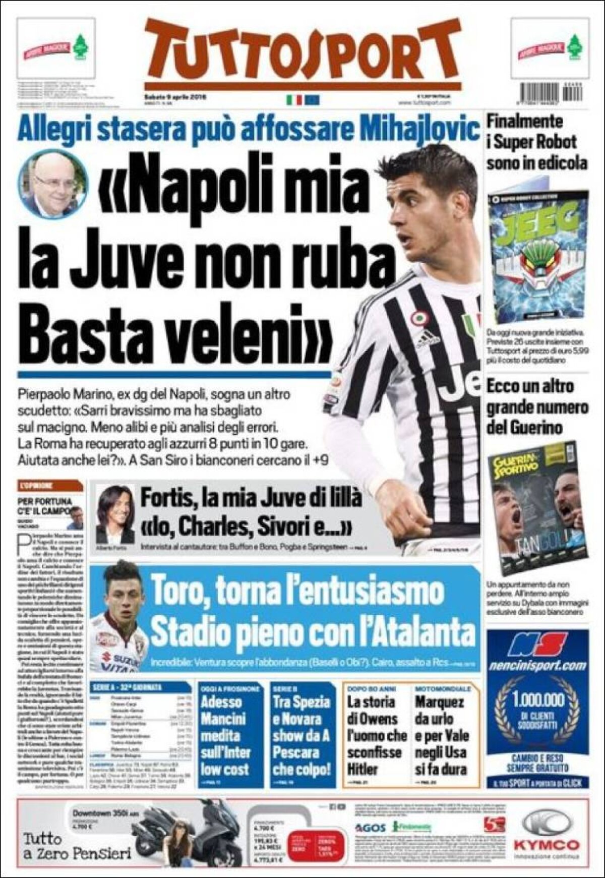 Ce scriu azi ziarele de sport din lume (9 aprilie 2016)