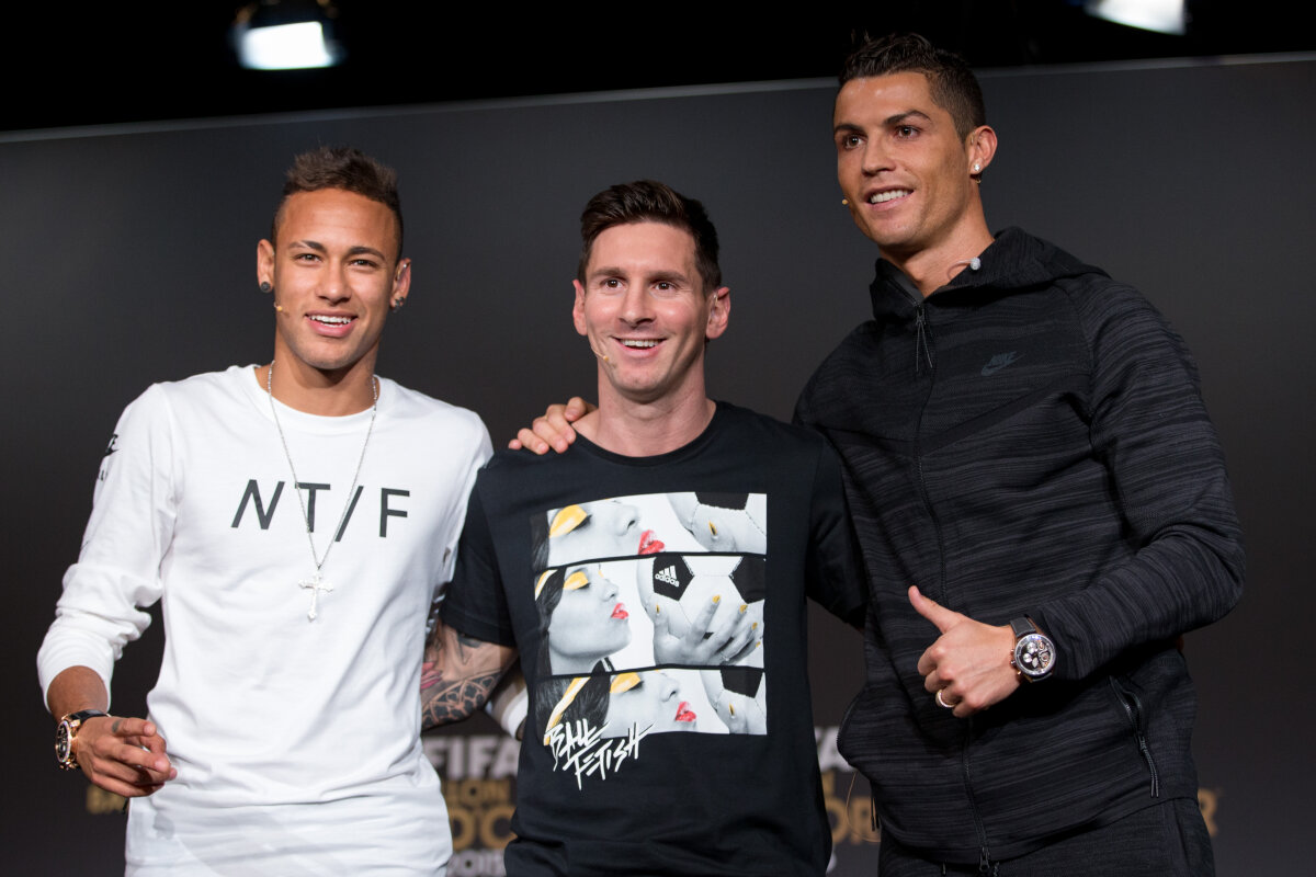 GALERIE FOTO "Face swap" între marii fotbaliști ai lumii » Cum arată Messi și Cristiano Ronaldo după ce au folosit cea mai tare aplicație a momentului