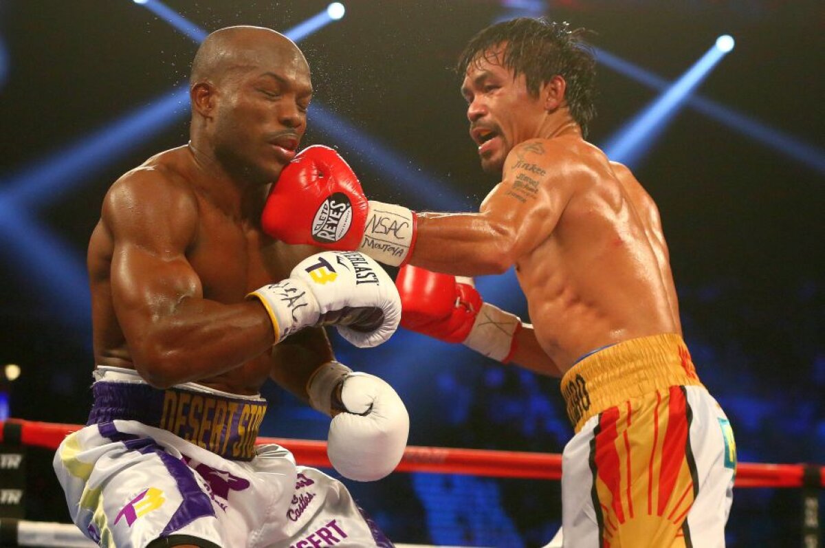    Retragere în glorie » Manny Pacquiao a agățat mănușile în cui după ce l-a învins pe Timothy Bradley