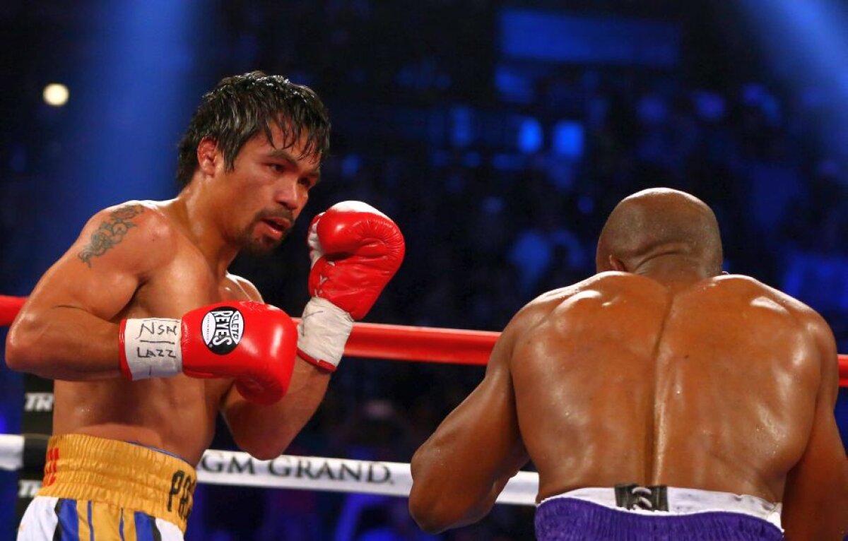    Retragere în glorie » Manny Pacquiao a agățat mănușile în cui după ce l-a învins pe Timothy Bradley