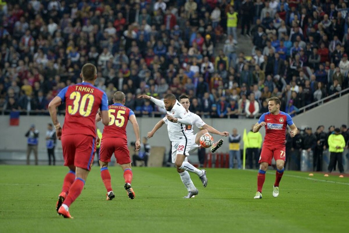 FOTO + VIDEO Finala campionatului la Giurgiu! Steaua şi Dinamo remizează pentru a treia oară în 2016, 1-1. Astra, 3 puncte avans