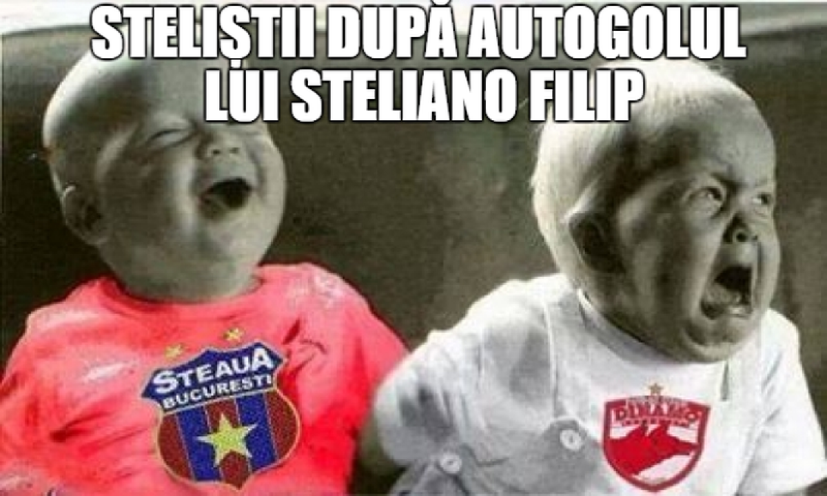 GALERIE FOTO Toate glumele despre Derby de România » Steliano Filip și coregrafia dinamovistă, luate în colimator