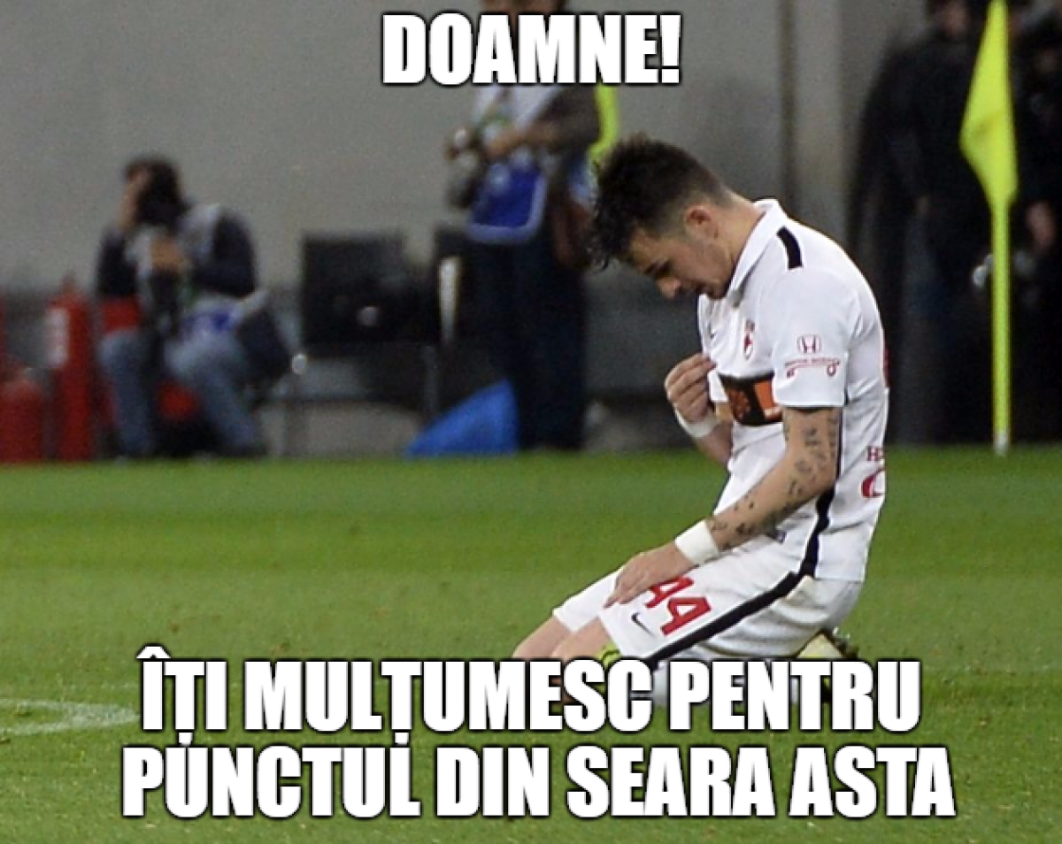 GALERIE FOTO Toate glumele despre Derby de România » Steliano Filip și coregrafia dinamovistă, luate în colimator