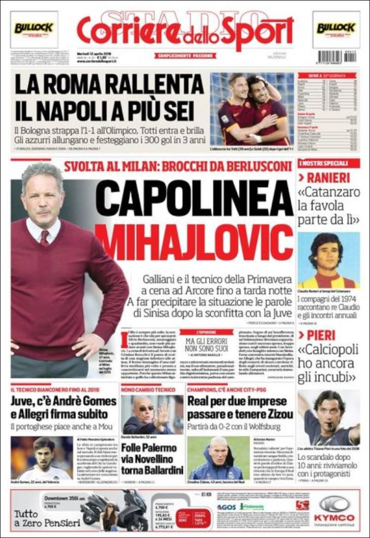 Ce scriu azi ziarele de sport din lume (12 aprilie 2016)