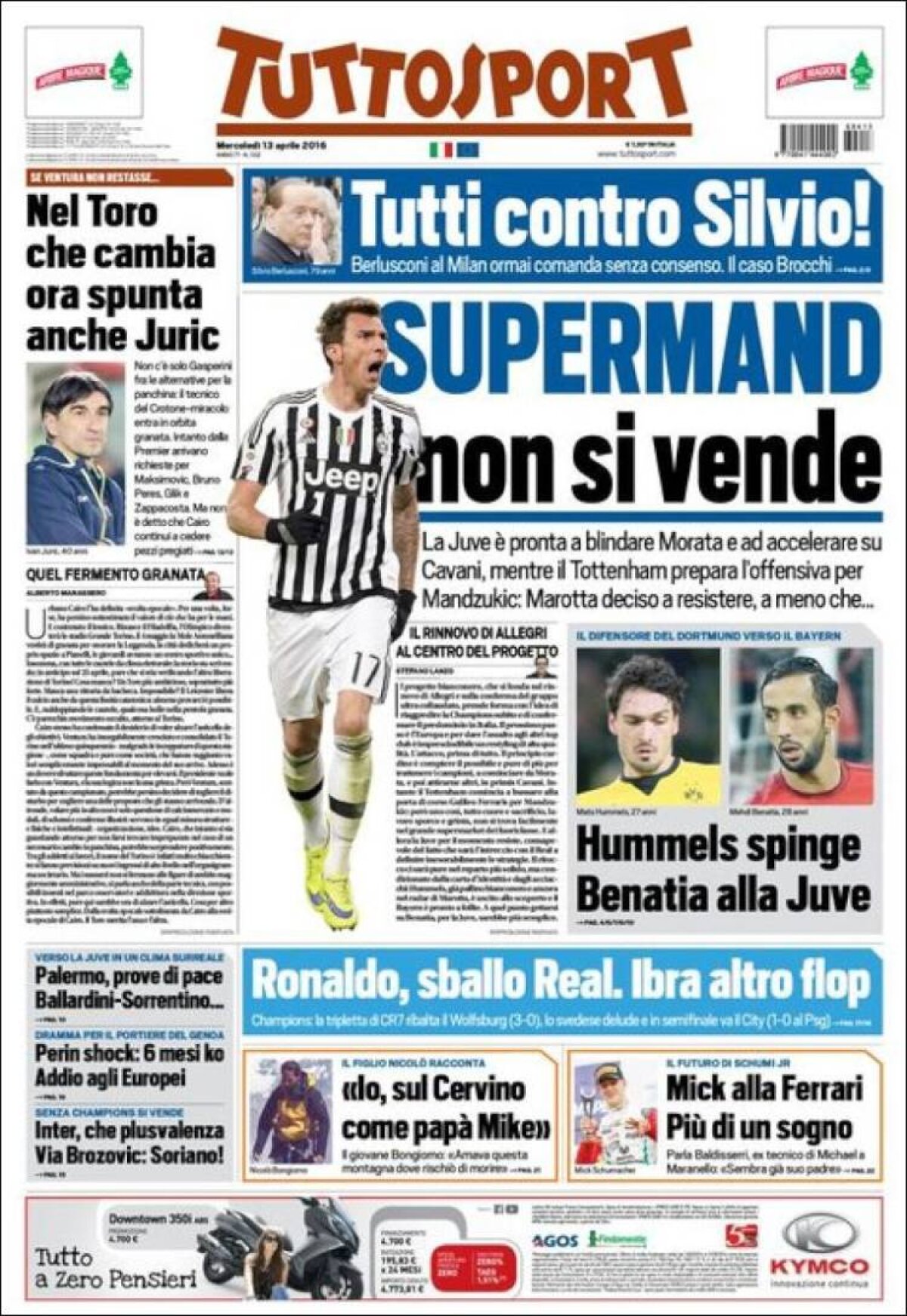 Ce scriu azi ziarele de sport din lume (13 aprilie 2016)