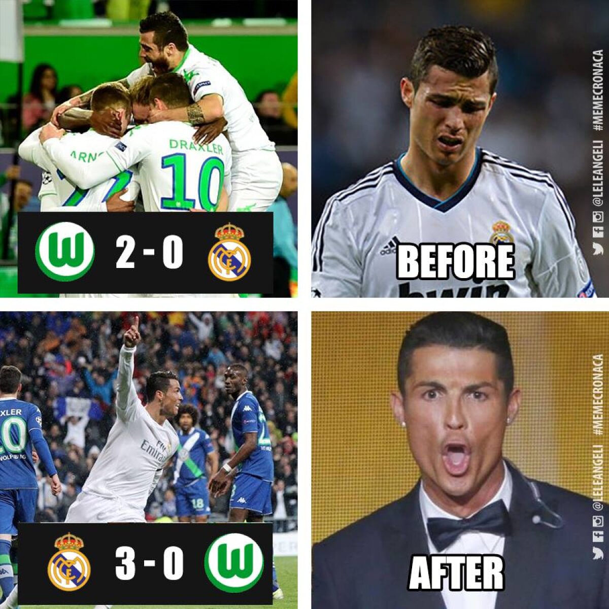 GALERIE FOTO Ronaldo a aprins internetul! Avalanșă de meme-uri și glume