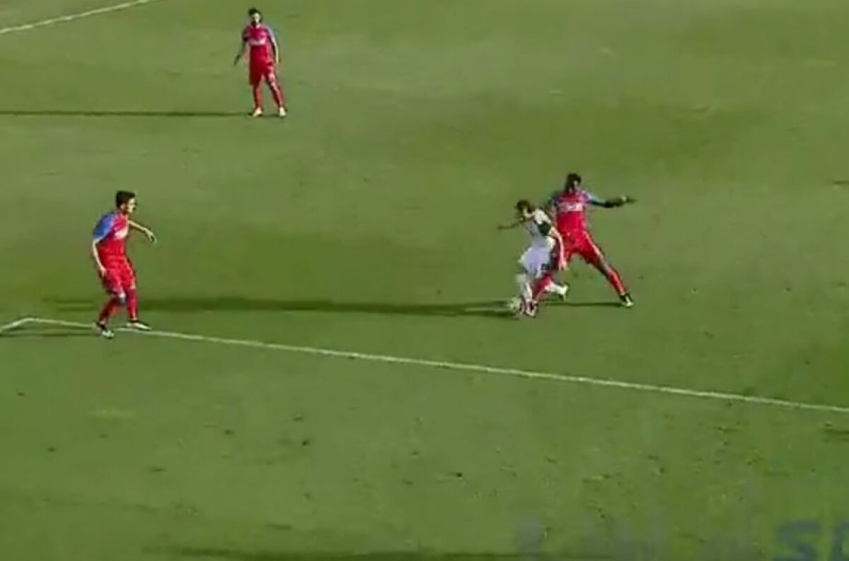 VIDEO Fază controversată la golul Stelei de la Giurgiu + FOTO cu accidentarea teribilă a lui Muniru: "Are multiple fracturi"