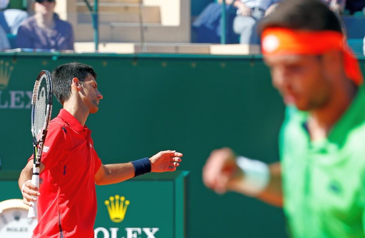 FOTO Surpriză de proporții » Djokovici a fost eliminat de un tenismen din afara top 50 ATP la Monte Carlo!