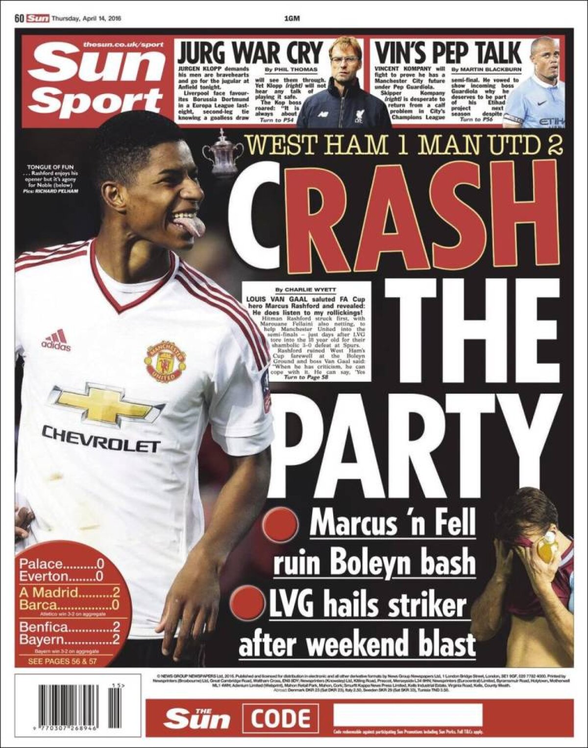 Ce scriu azi ziarele de sport din lume (14 aprilie 2016)